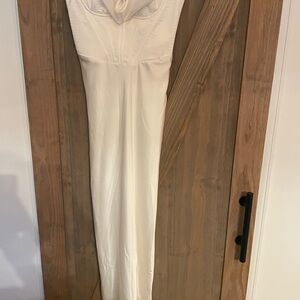 House of CB Cream Strapless Dress